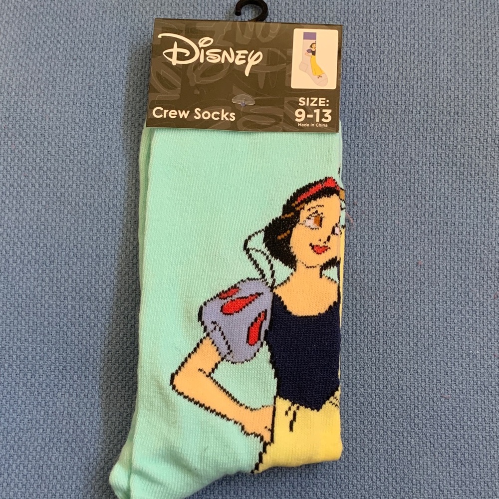 Disney Snow White Aqua Crew Socks